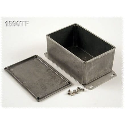 Hammond Electronics 1590TFBK Universele behuizing 120.5 x 79.5 x 59 Aluminium Zwart 1 stuk(s)