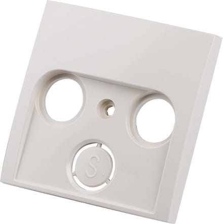 Berker Coax Centraalplaat S1 - Crème