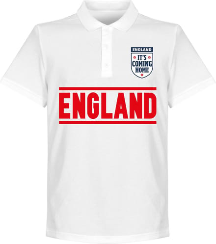 Engeland It's Coming Home Team Polo  - Wit - L