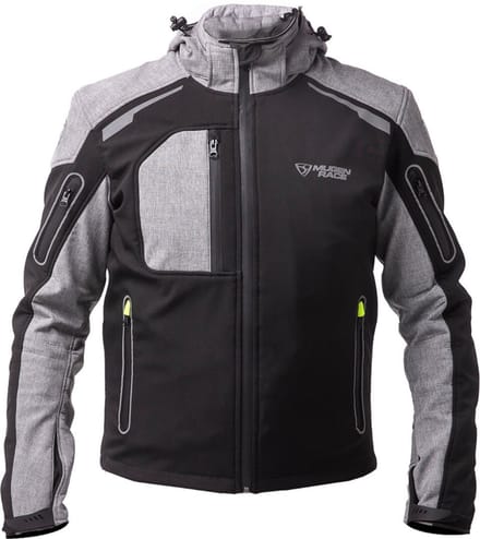 MUGENRACE Double Zwart Grijs Waterdichte Softshell Jas - Jas