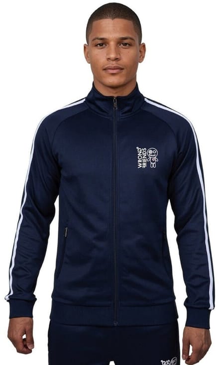 Wrong Friends Milazzo Track Jacket – Trainingsjas – Regular Fit – Heren - Donkerblauw