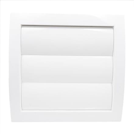Ventilatierooster met beweegbare lamellen en terugstroomklep 100mm