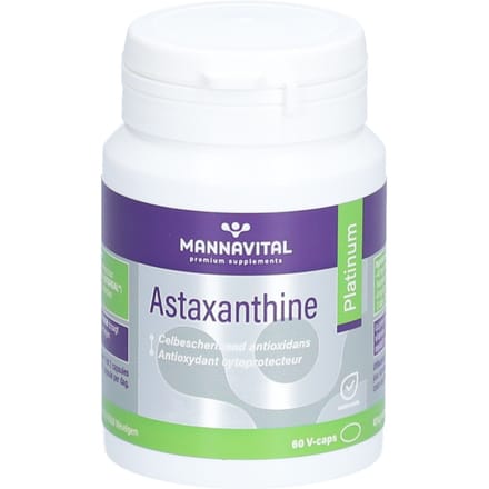 Mannavital Astaxanthine platinum 60 Vegetarische capsules