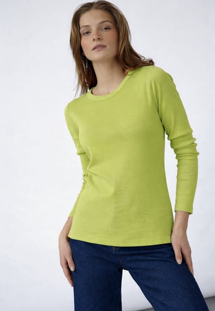 SISTERS POINT Eike-ls - Dames top - Lime green - Maat M