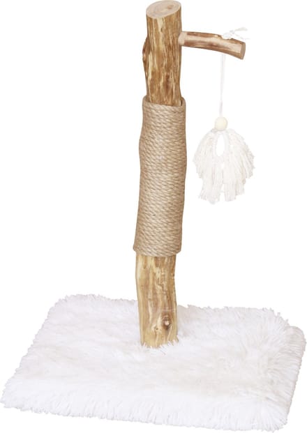 Animal Boulevard Ab59101 - Krabpalen - Kat - Ab Cat Tree Alaska Met Speelgoed Wit Plush-40x40x64cm