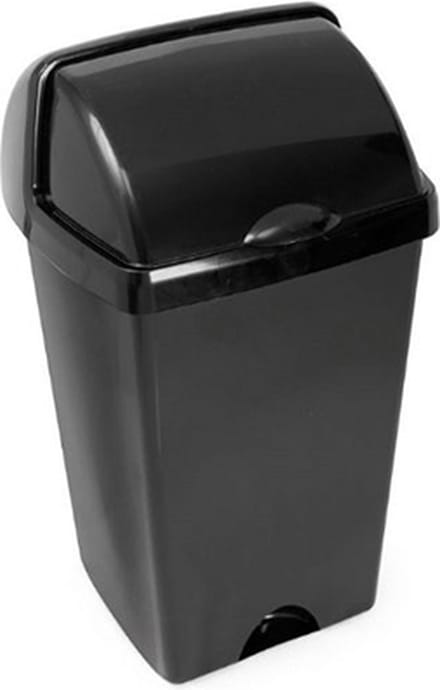 Afvalbak 'Nox' - Roll Top Prullenbak - 50 liter - Zwart