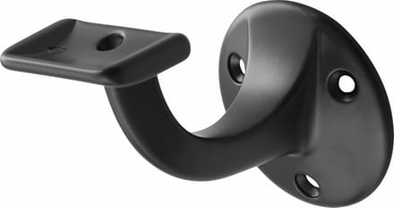 Hermeta Blackline leuninghouder 65 vlak - zwart - 3502-70E