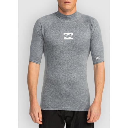 Billabong Waves All Day Korte Mouw Rash Guard Grijs S Man