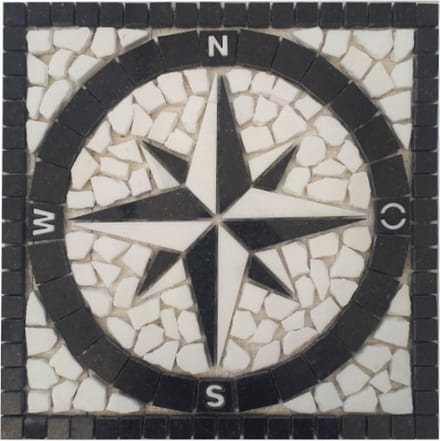 Mozaiek tegel - windroos - 30 x 30 cm - Star Galaxy - 065