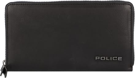 Police PT16-10369 Leren portemonnee 20 cm - Dames - Horizontaal - black
