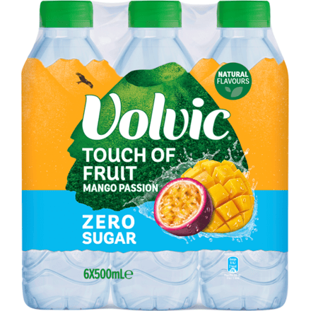 Volvic Touch of Fruit Mango & Passievrucht - 6 x 500 ml