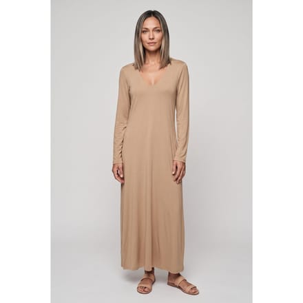 ARKET Mi Tencel Knit Dress Beige Maat: M | Maxi Jurken Outlet | Dames | Beige