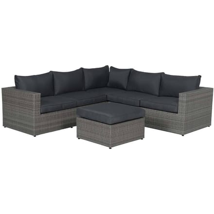 Cayman II lounge set 4-delig - organic grey/antraciet
