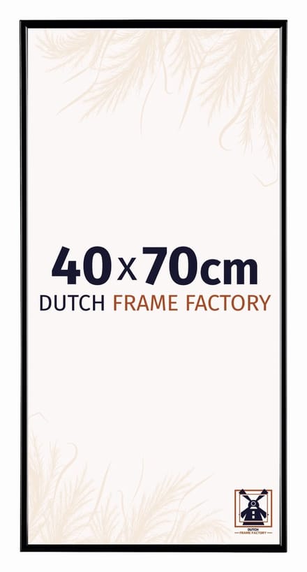 Fotolijst 40x70 cm - Kunststof - Zwart Hoogglans - Easy