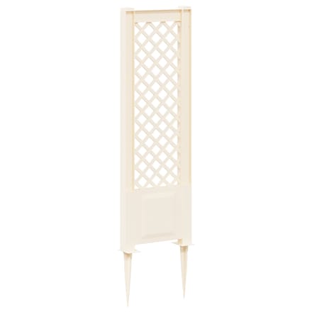 vidaXL - Trellis - met - Spike - PP - Wit