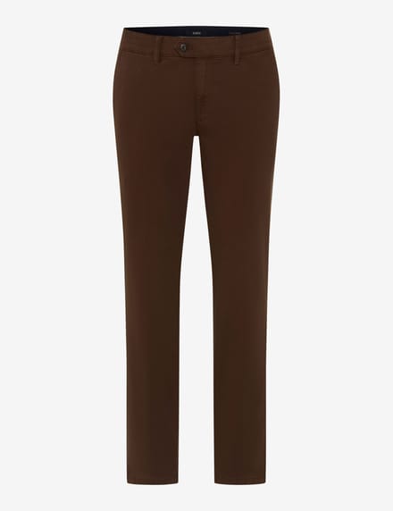 Eurex Heren Flatfrontbroek  Style JIM, donkerbruin, maat 56