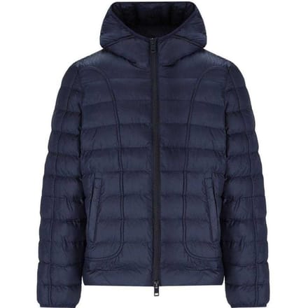 Diesel Effen capuchonjas heren (Marineblauw)