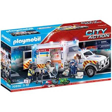 PLAYMOBIL City Action Reddingsvoertuig: US Ambulance - 70936