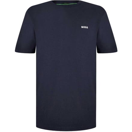 Boss Heren Logo Regular T-Shirt (Marine)