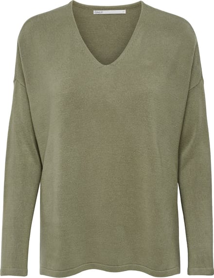 ONLY - ONLAMALIA LS V-NECK CS KNT - Dames - Gebreide truien