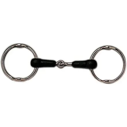 Mors voor Engelse paard met hef-ring sefton avec bouche en caoutchouc Sefton
