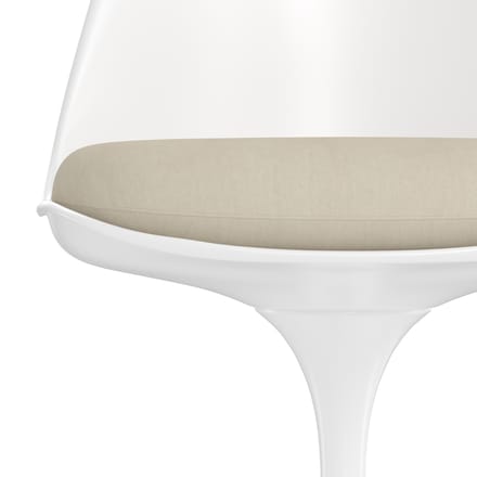 Knoll International Saarinen Tulip Stoel - Alpaca 01 - ivory - wit