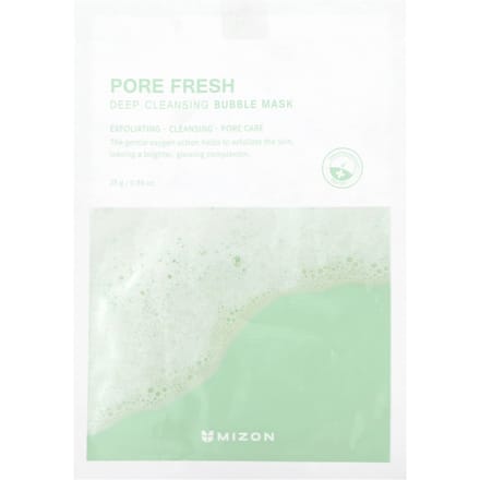 Mizon, Pore Fresh, Deep Cleansing Bubble Beauty Mask, 1 Sheet Mask, 0.88 oz (25 g) white