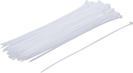 BGS Kabelbinder-assortiment wit 4,8 x 300 mm 50-delig - 80876