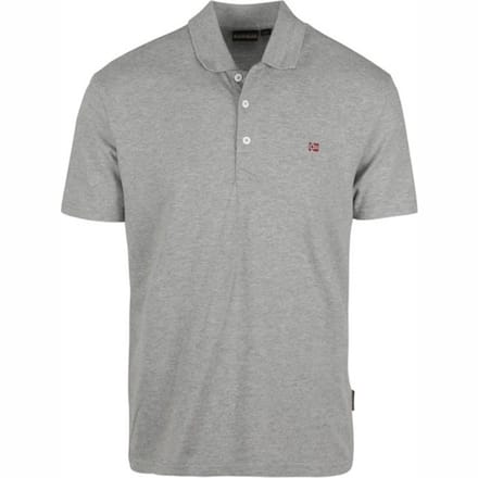 Polo Napapijri Men Ealis SS 1 Medium Grey Melange-S
