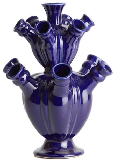 Light & Living - Vaas BLAIR - Blauw - 25.5x25.5x33 cm