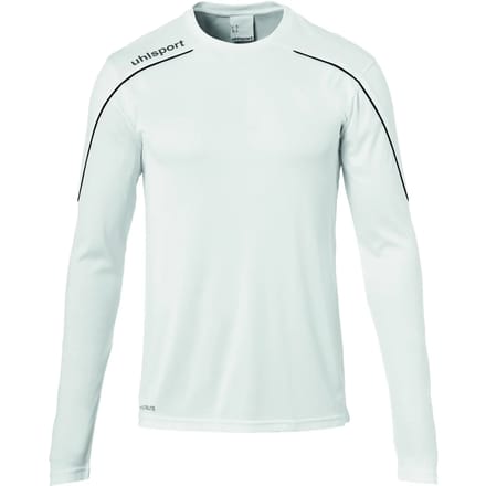 Uhlsport Stream 22 Voetbalshirt Lange Mouw Heren - Wit / Zwart | Maat: S