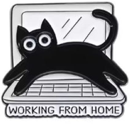 Pin Broche - enamel pin - kledingspeld - Working from home