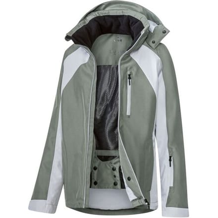 CRIVIT Dames ski-jas Premium (groen/grijs, S (36/38))
