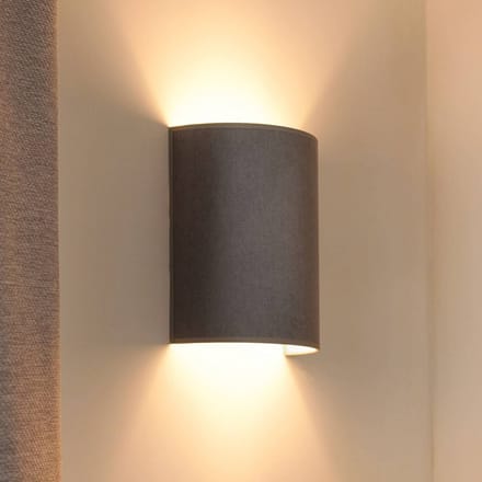 Duolla Wandlamp Semi Circle, Soro, grijs, E27