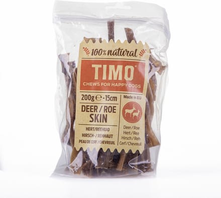 Timo Hert/Reehuid 200 g - Hondensnacks - 15 cm