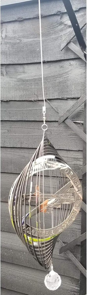 RVS Vliegmachine Windspinner voor in de Tuin