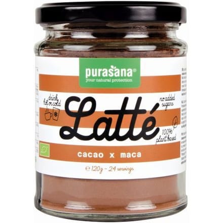 Purasana Latte cacao maca vegan bio (120g)