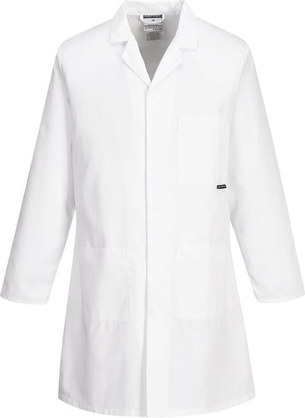 Portwest Standaard Stof- of labojas 2852 - Wit - S