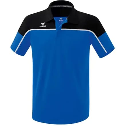 Erima Change Polo Heren - Wit / Zwart / New Royal | Maat: M