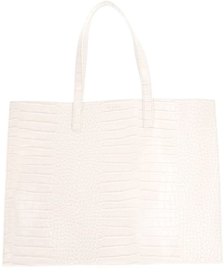 Ted Baker shopper schoudertas Wellma Croc Effect Icon Bag Ivory crème