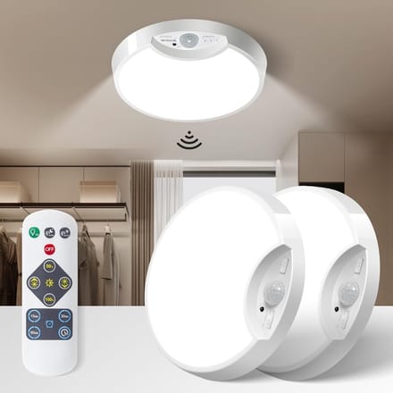 LED Plafondlamp met Bewegingssensor - Oplaadbaar en Dimbaar Licht voor Binnen