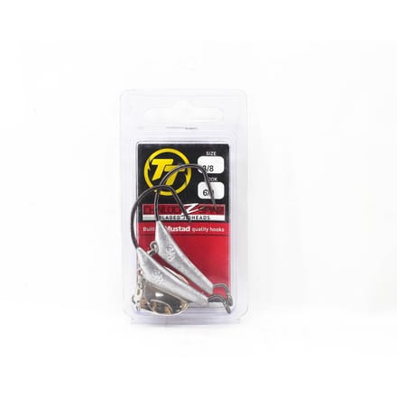 Tackle Tactics TT Chinlockz SpinZ NC Jig Head 3/8 oz 6/0 2/pak (7523) white