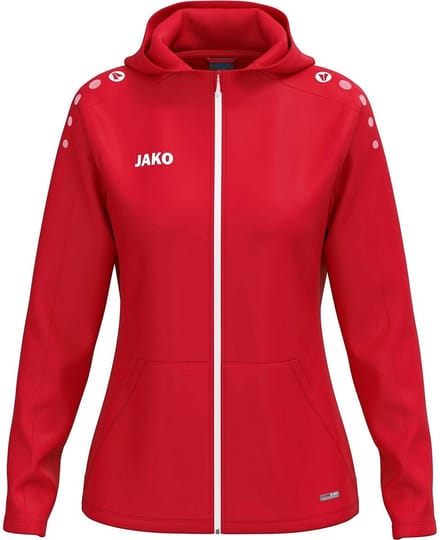Jako One Jas Met Kap Dames - Rood | Maat: 34/36