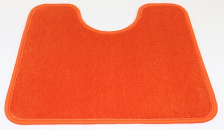 PRIMA - WC mat - Britt - oranje - 50x60cm - Uitsparing 21cm