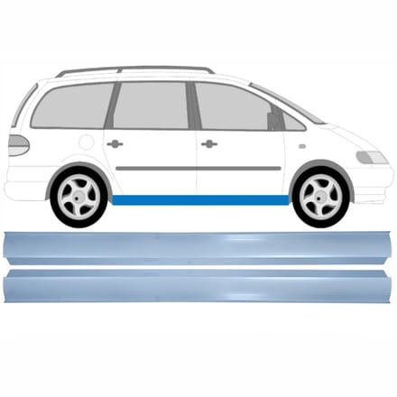 Reparatie dorpel voor Seat Alhambra 1995-2010 / Links + Rechts / Set