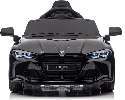 BMW M4 12V Kinderauto metallic Zwart