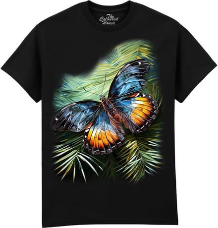 Vlinder Shining Butterfly The Coloured House T-shirt S