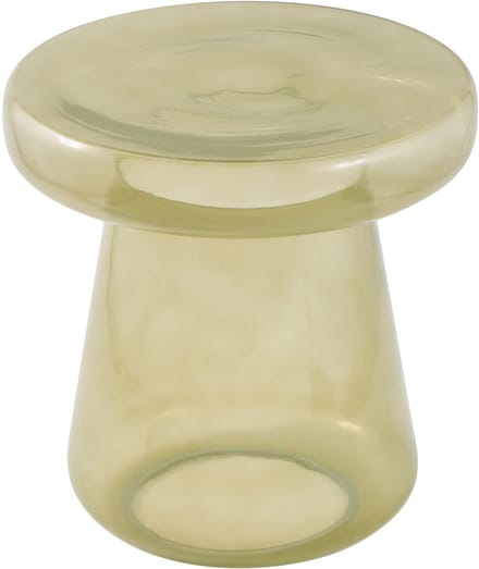 Bijzettafel Stella Rond Glas - Olijfgroen - Modern Design