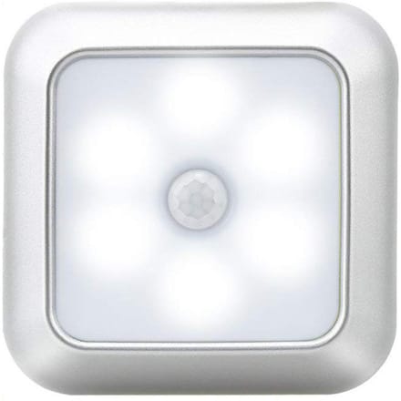 Bewegingssensor Nachtlampje Kledingkast Kast Sensor Licht Magnetisch Gangpad Licht Lichaamssensor Hal Cold Light zilver