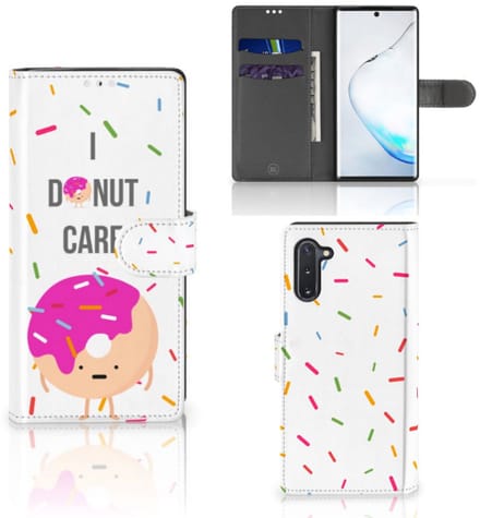 Samsung Galaxy Note 10 Book Cover Donut Roze